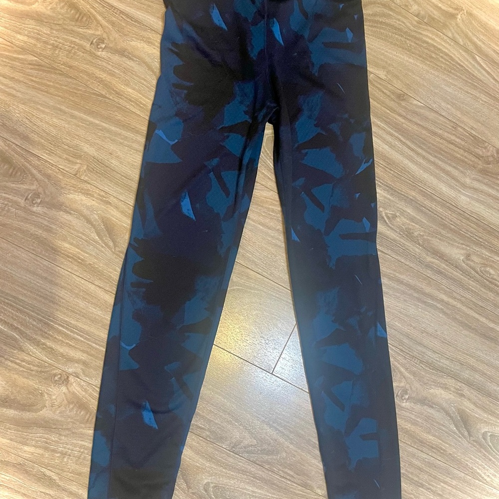 Kids Blue Patterned Leggings